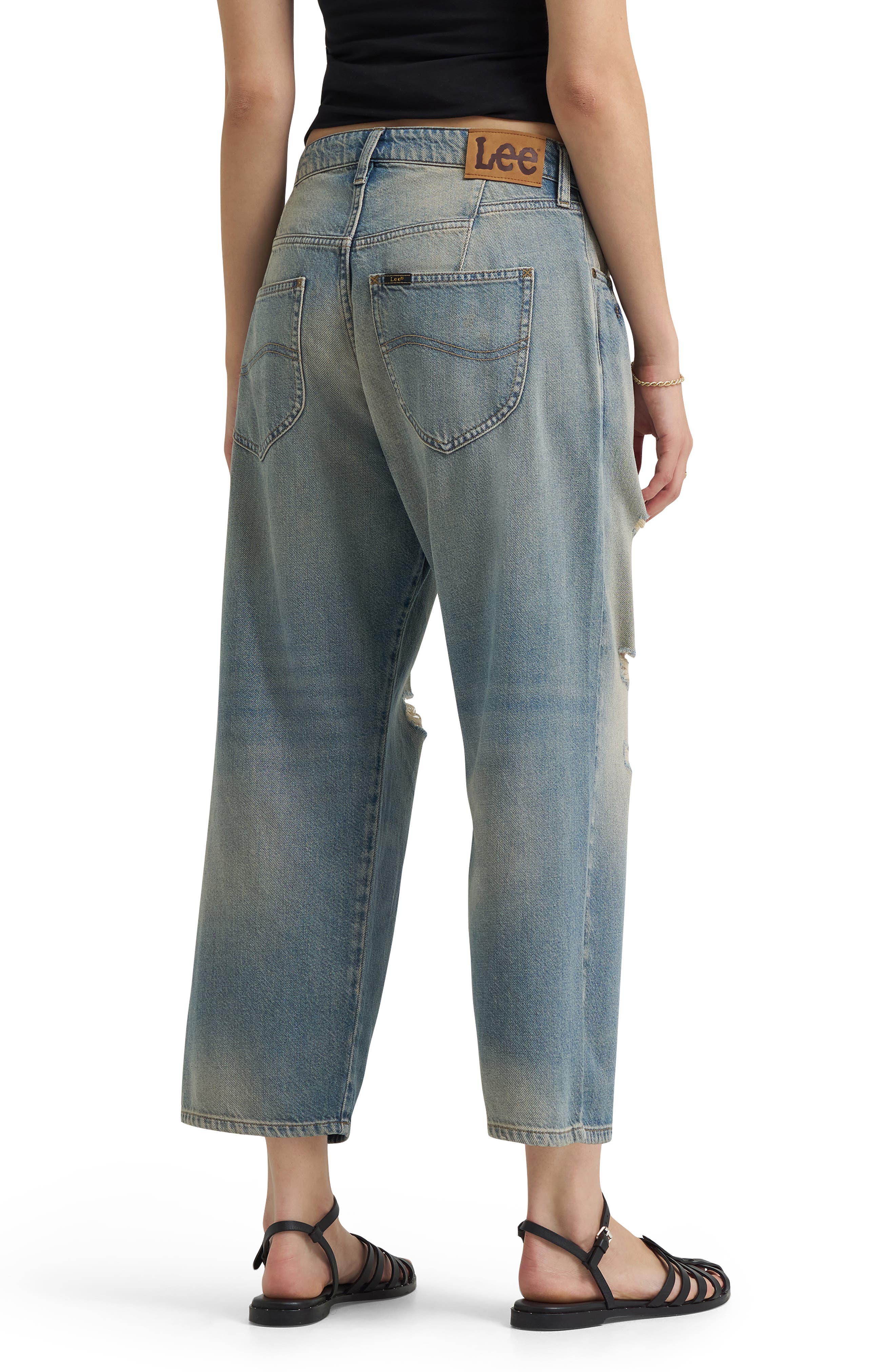 Ripped Crop Loose Fit Jeans - image 2