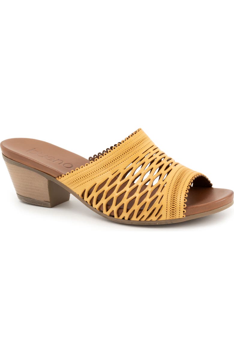 Bueno Lillian Slide Sandal, Main, color, Mustard