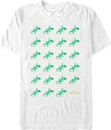 Hoppers Mens Hoppers Tom Lizard Icon Grid T Shirt