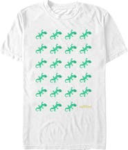 Hoppers Mens Hoppers Tom Lizard Icon Grid T Shirt