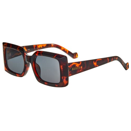 Shop Bertha Miranda Polarized Sunglasses In Tortoise/black
