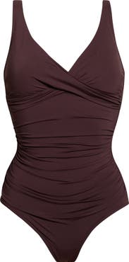Sea Level Cross Front One-Piece Swimsuit