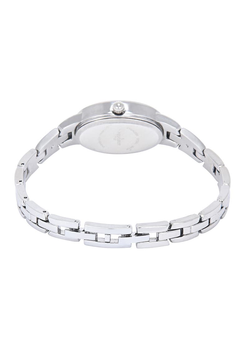Modern Oval Link Bracelet Watch- 30x25MM, Alternate, color, Silver