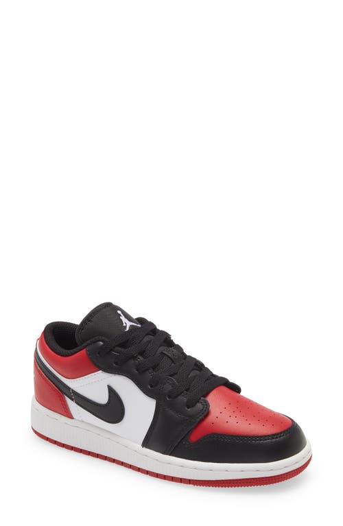 Air Jordan 1 Low Sneaker in Gym Red/White/Black 