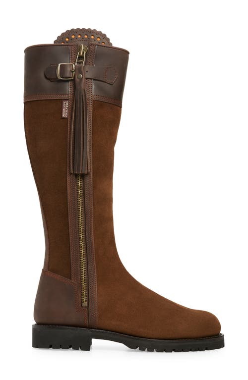 Penelope Chilvers Inclement Long Tassel Waterproof Knee High Boot In Brown