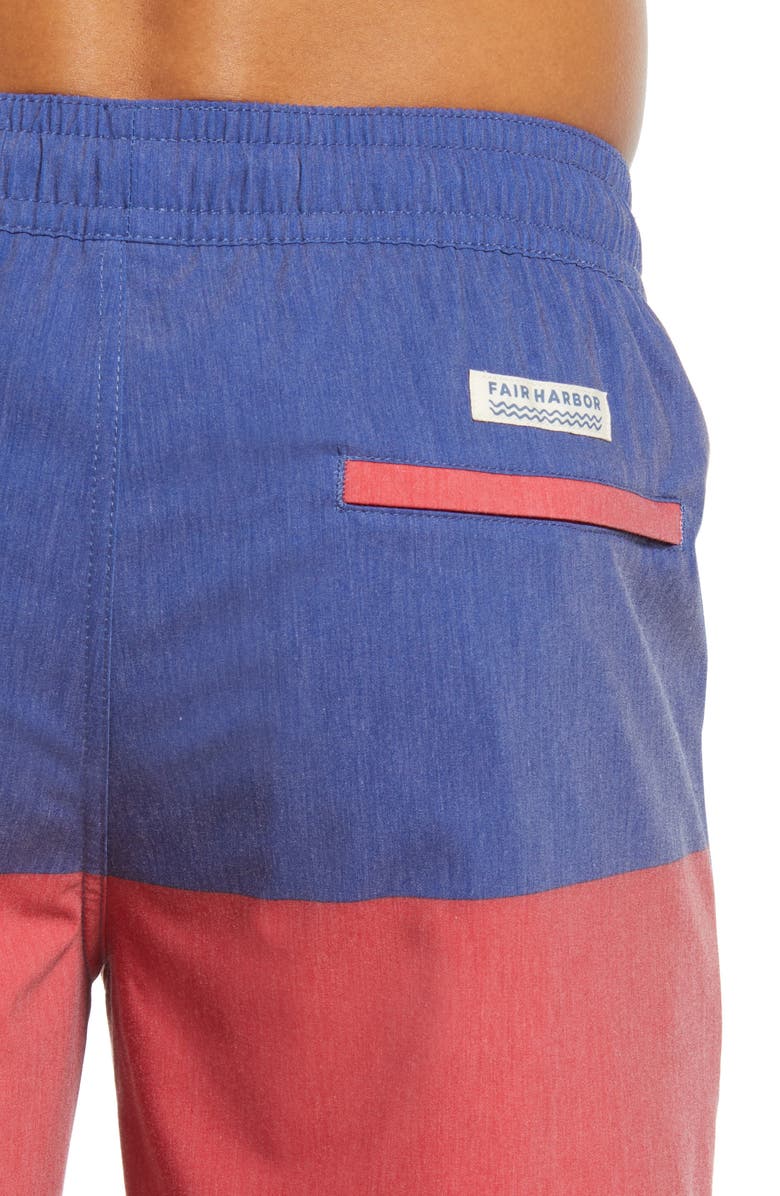Fair Harbor The Bayberry Colorblock Swim Trunks, Alternate, color,