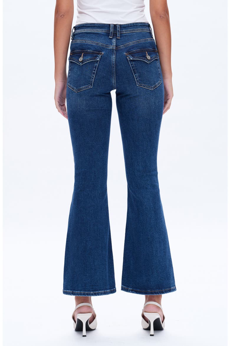 Jess Low Rise Flare Jeans, Alternate, color, DEEP SEA