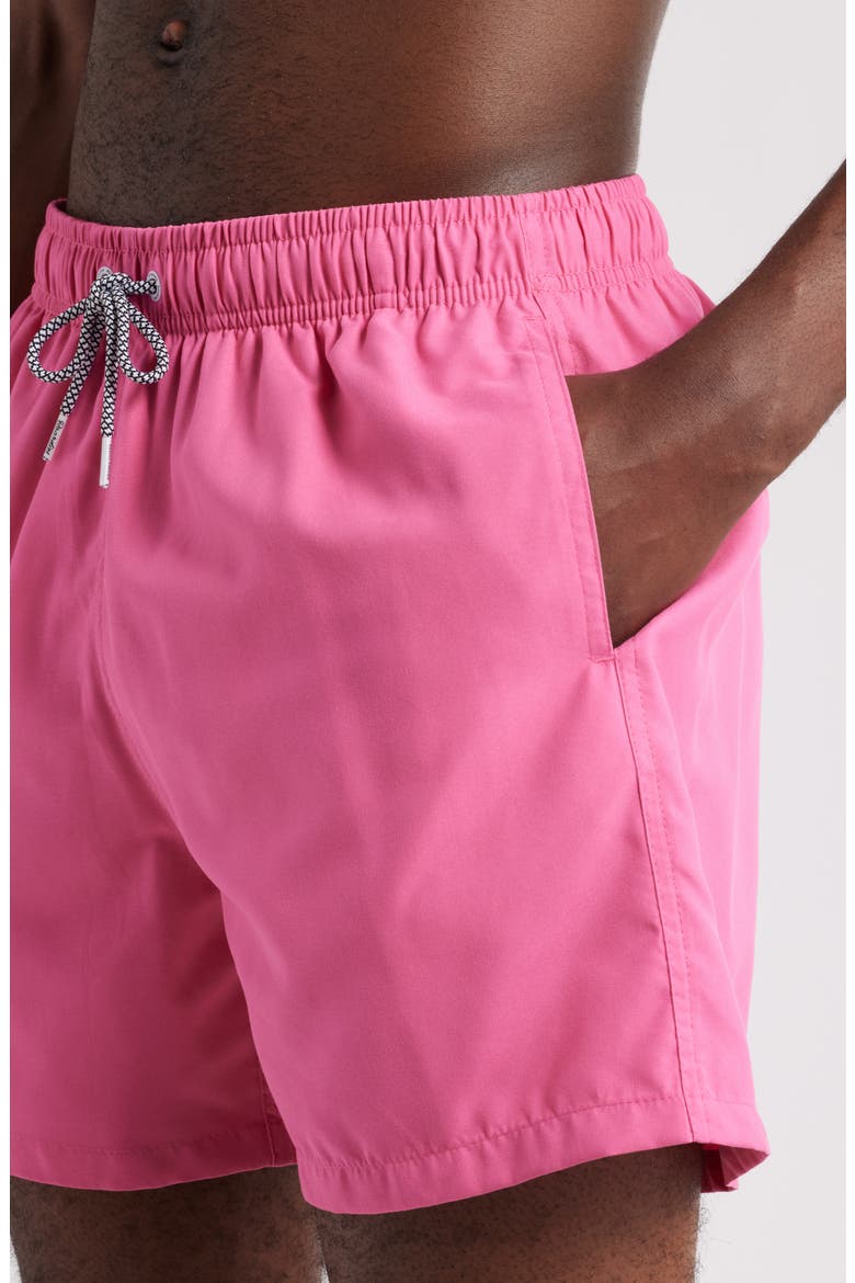 Solid Swim Trunks, Alternate, color, PINK