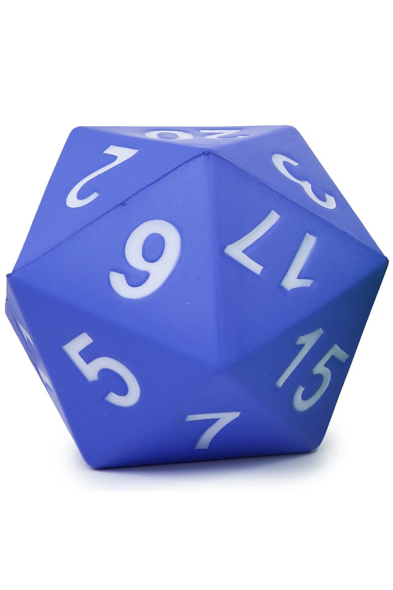 Giant Blue D20 Foam Dice, Main, color, Blue