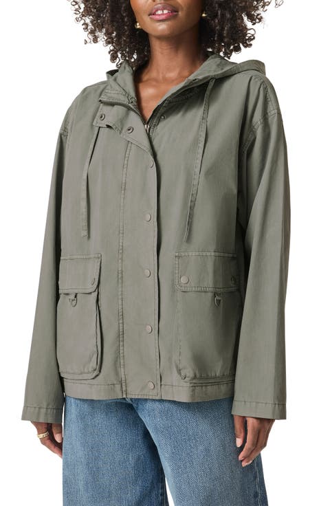 Serenity Hooded Cotton Utility Jacket