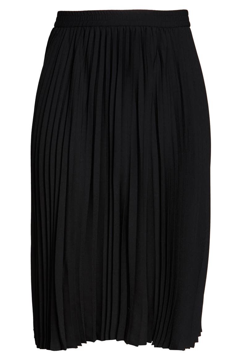 Pleated Skirt, Alternate, color, BLACK