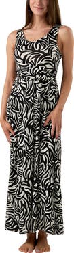 UV Skinz V-Neck Maxi Dress with Pockets