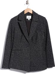 JASON WU Leopard Print Ponte Blazer