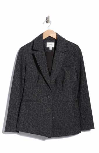 Leopard Print Ponte Blazer