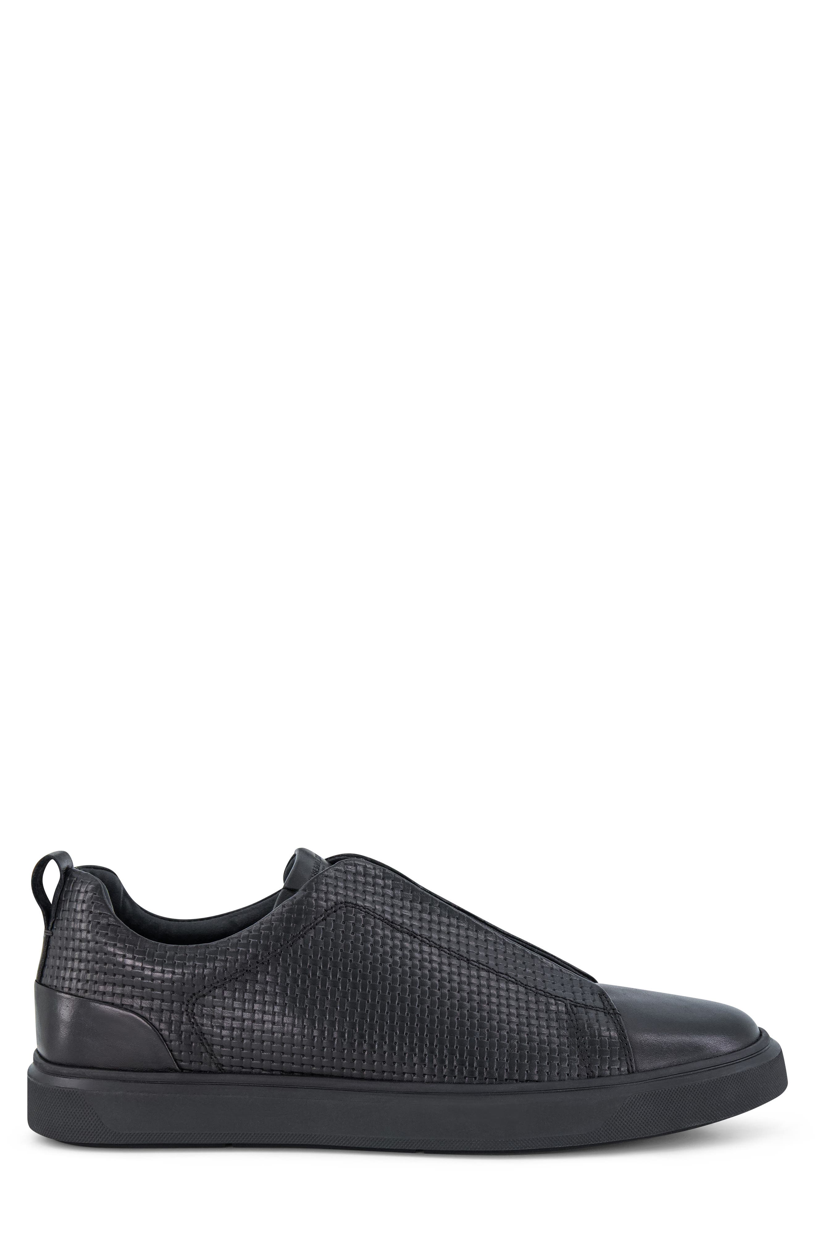 KARL LAGERFELD PARIS Laceless Sneaker, Alternate, color, Black
