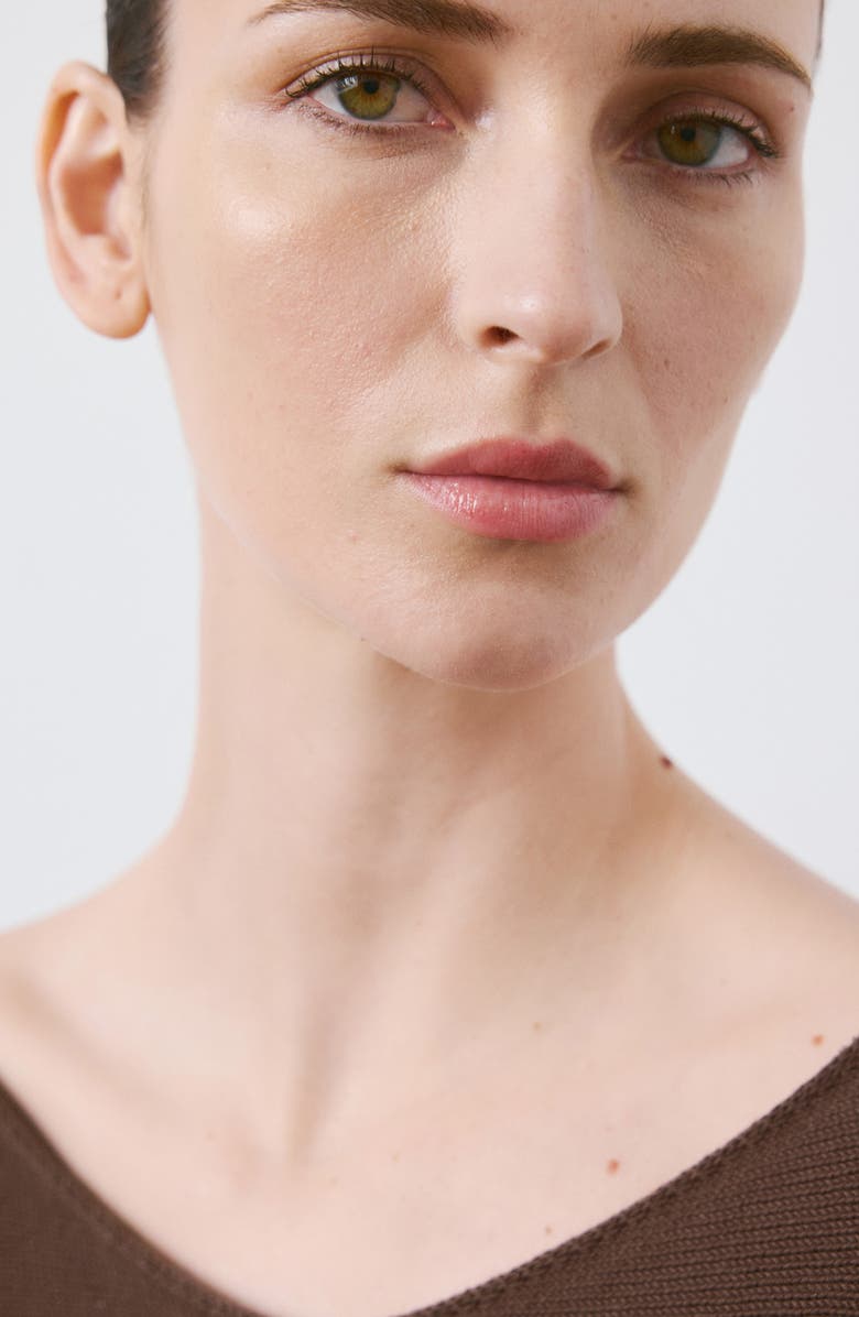 MANGO Long Sleeve Belt Sweater, Alternate, color, Chocolate