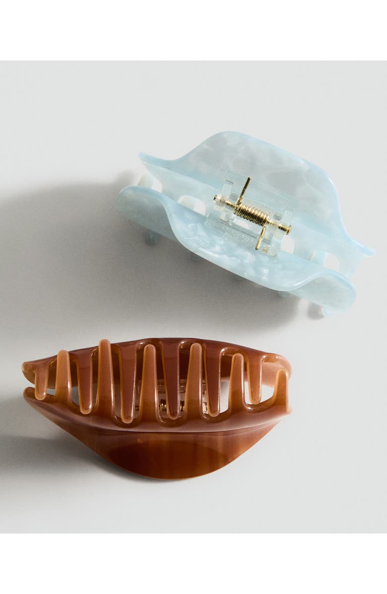 MANGO Assorted 2-Pack Claw Clips, Alternate, color, Sky Blue