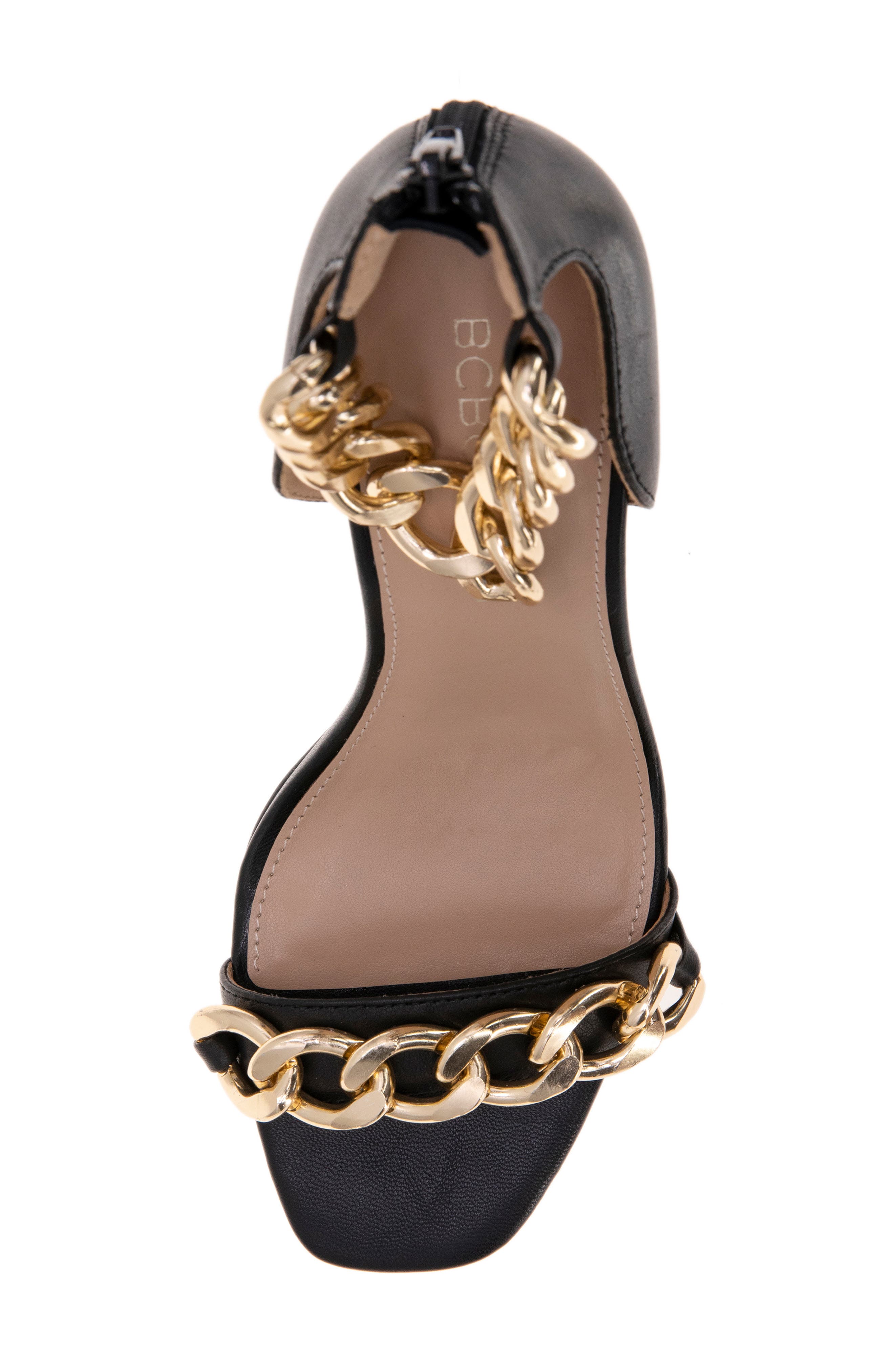 BCBGeneration Isinna Chain Ankle Strap Sandal, Alternate, color, 