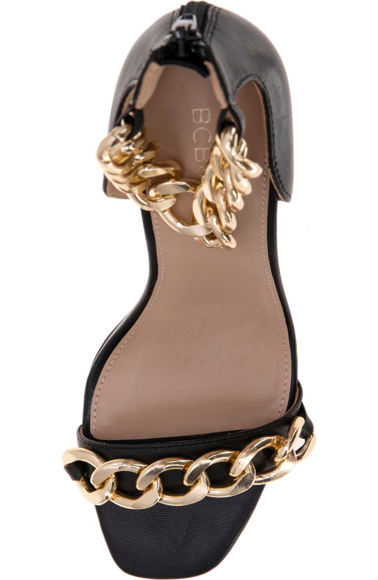 BCBGeneration Isinna Chain Ankle Strap Sandal, Alternate, color,