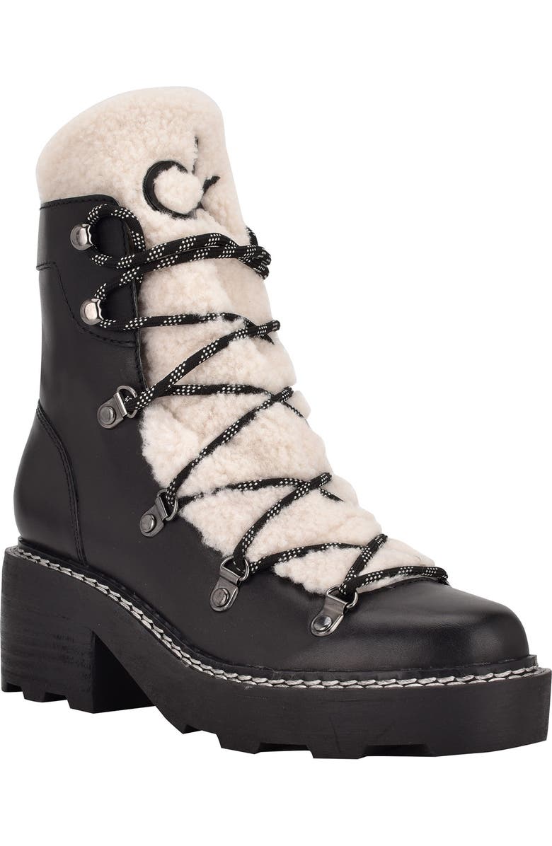 Calvin Klein Alaina Faux Shearling Boot, Main, color,