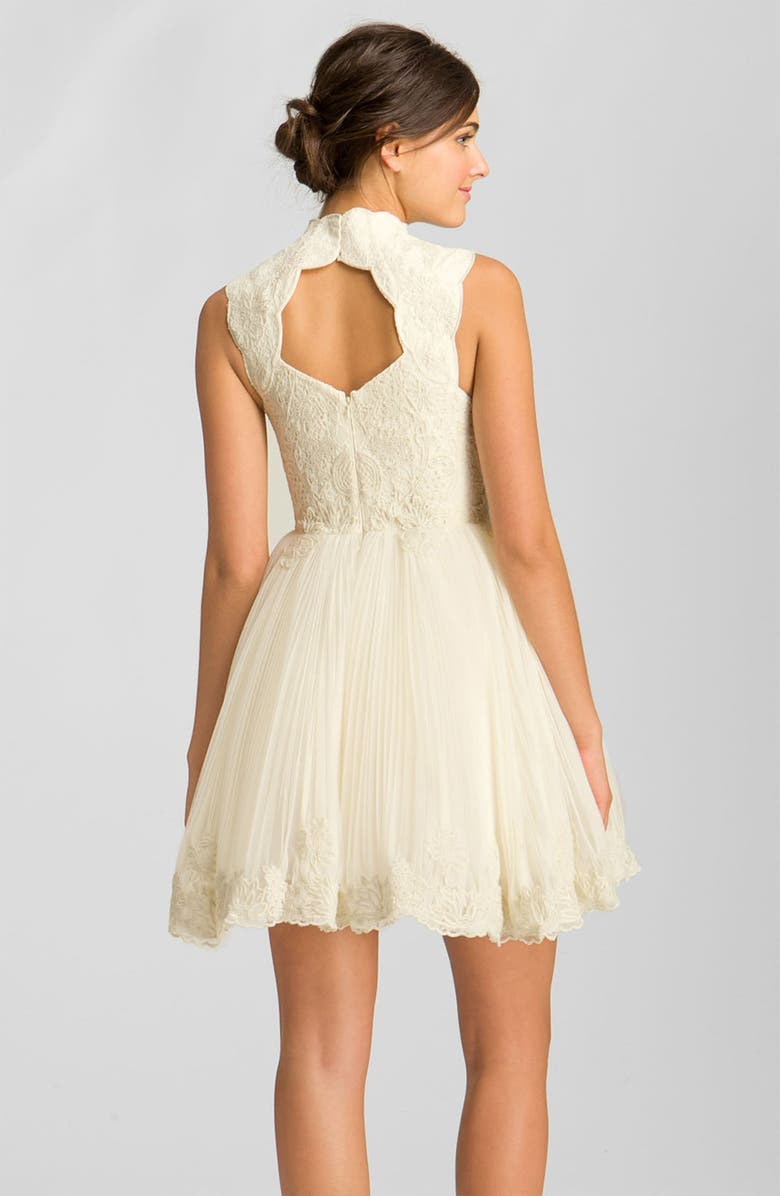 Ted Baker London 'Telago' Embroidered Tulle Frock, Alternate, color,