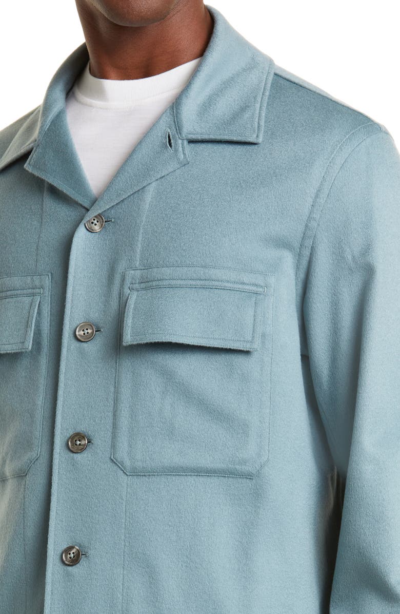 ZEGNA Oversize Oasi Cashmere Overshirt, Alternate, color,