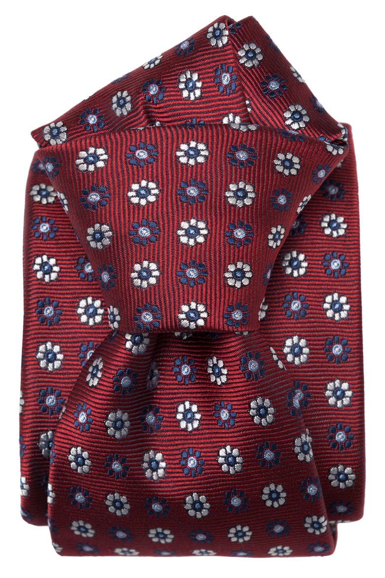 Umbria - Silk Jacquard Tie for Men, Alternate, color, Red