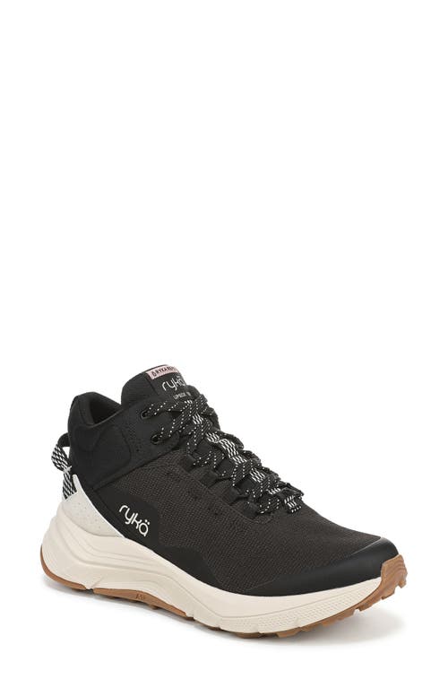 Ryka Women's Upside Tr Water Repellent Lace Up Hiking Boots In Black