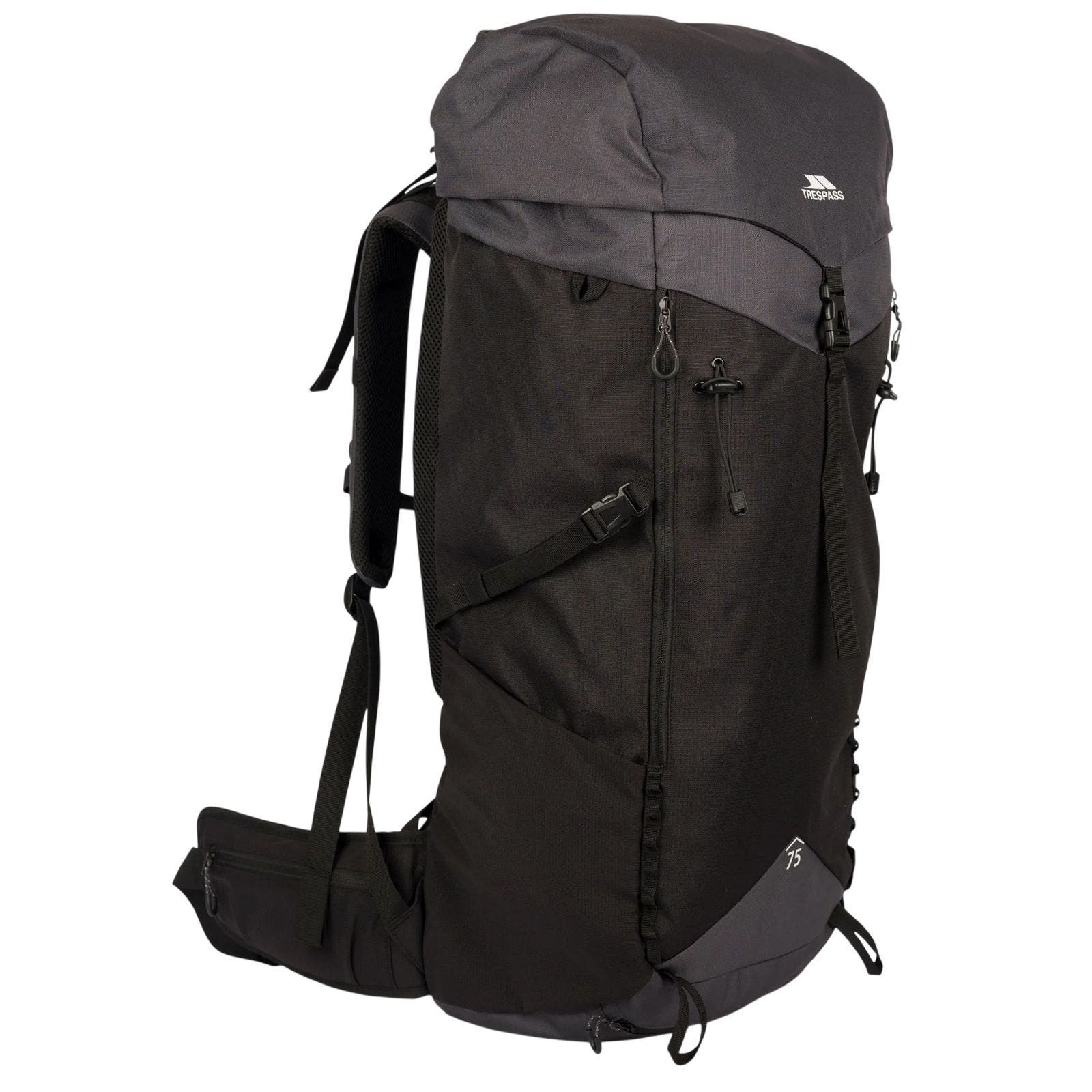 Pass 16.5gallon Hiking Backpack, Alternate, color, Black and Dark Grey