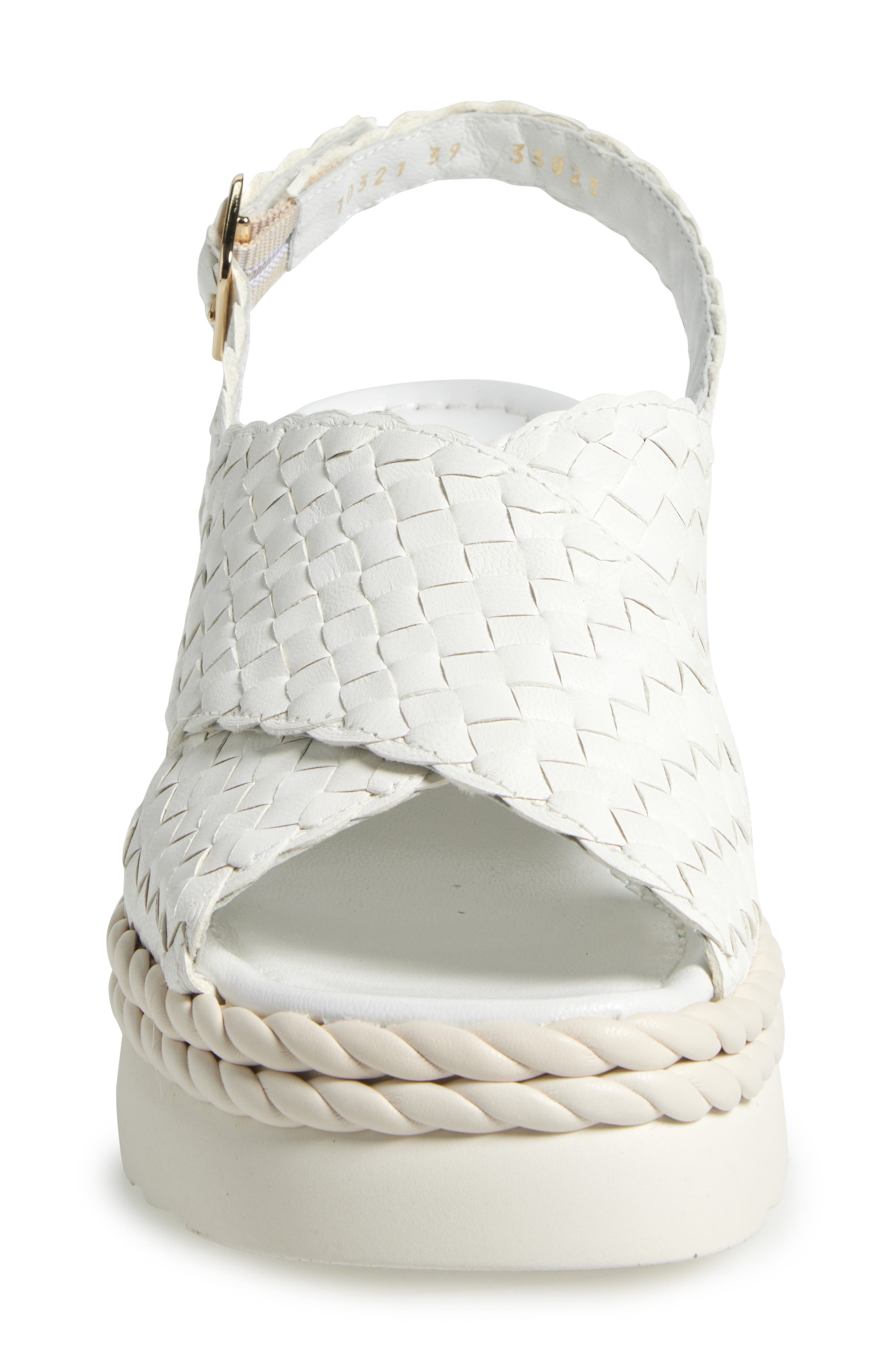 La Canadienne Patch Braided Wedge Sandal, Alternate, color, 