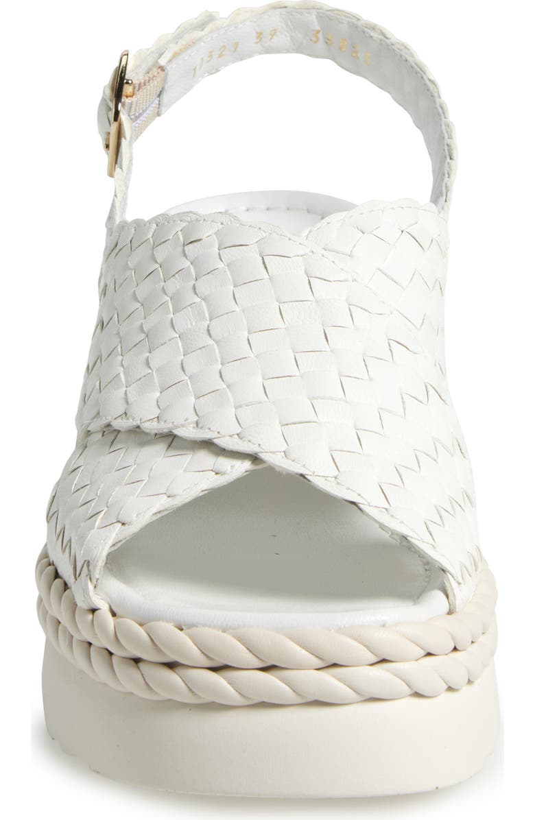 La Canadienne Patch Braided Wedge Sandal, Alternate, color,