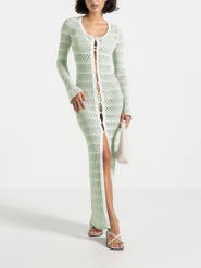 Manière De Voir Aria Pointelle Knit Cover Up