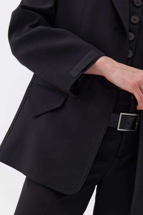 NOCTURNE NOCTURNE PADDED SHOULDER BLAZER JACKET 