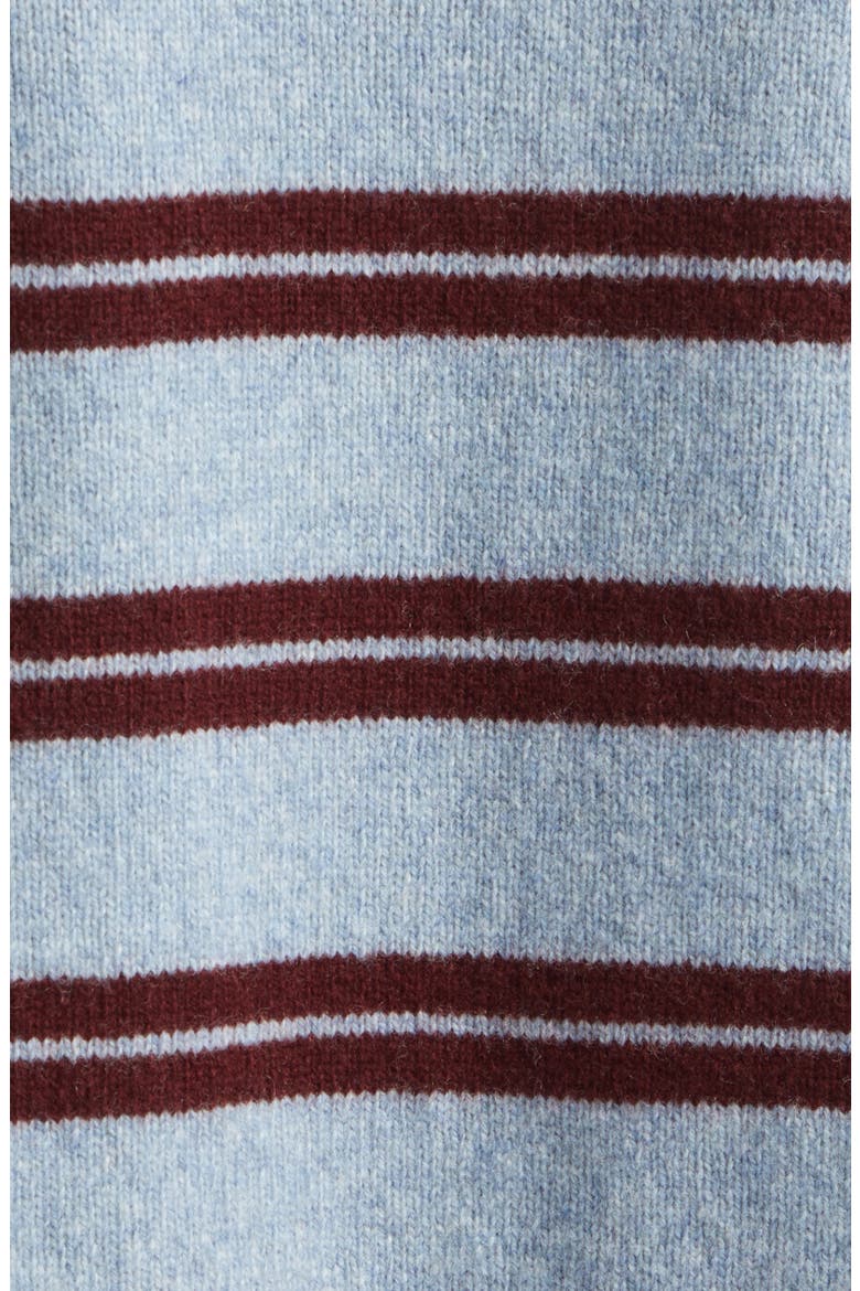 Edie Striped Wool Polo Sweater, Alternate, color, VINTAGE WITH PORT