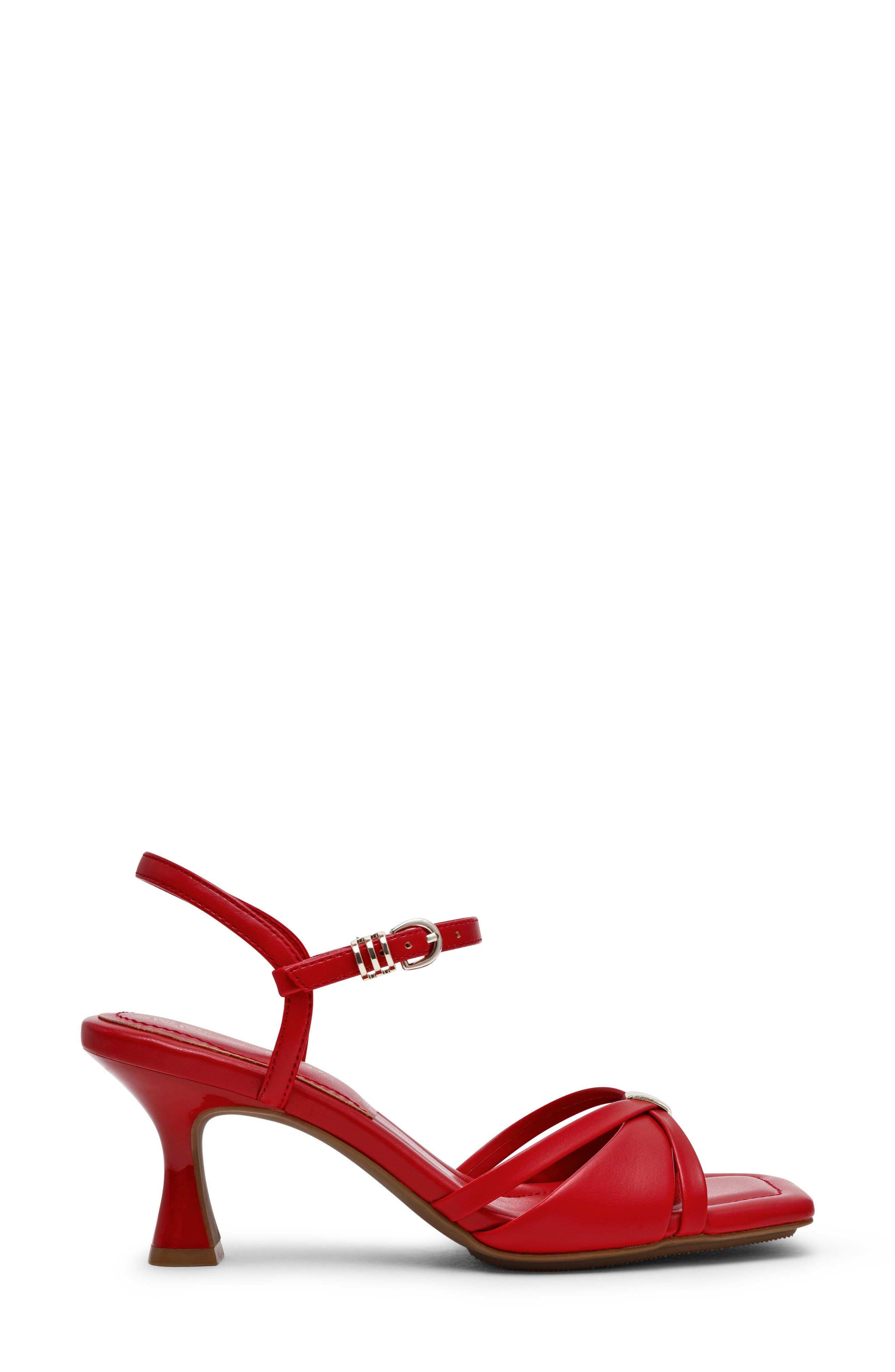 Jelena Ankle Strap Sandal, Alternate, color, RED