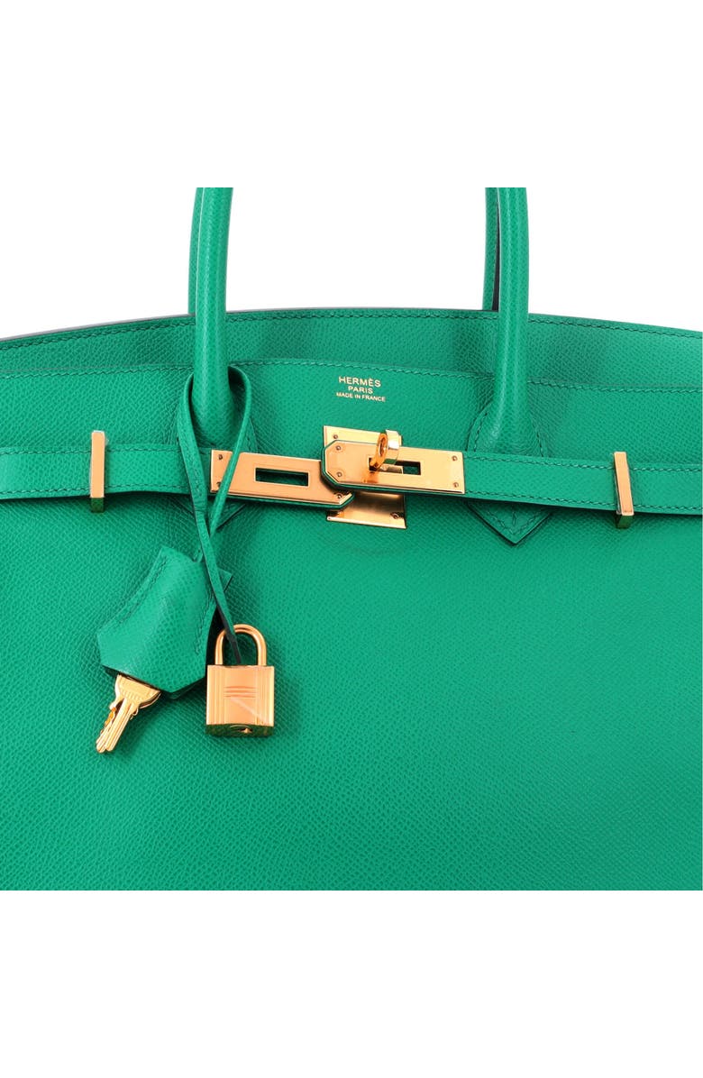Pre-Owned Hermes Birkin Handbag Green Epsom with Gold Hardware 30, Alternate, color, Vert Jade