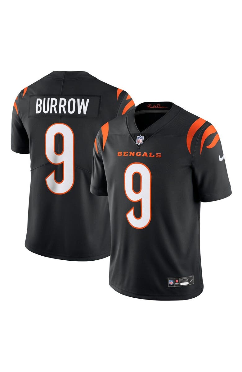 Nike Men's Nike Joe Burrow Black Cincinnati Bengals Vapor Untouchable Limited Jersey, Main, color, Black