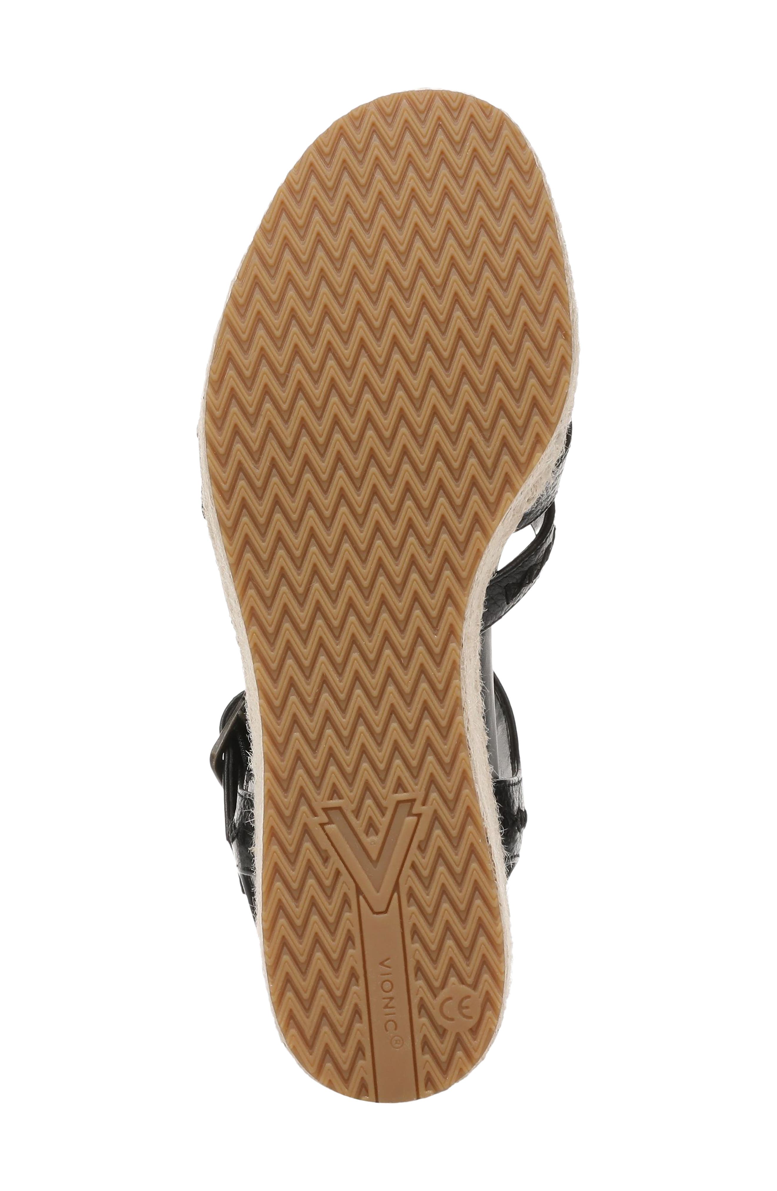 Vionic Danal Platform Wedge, Alternate, color, Black