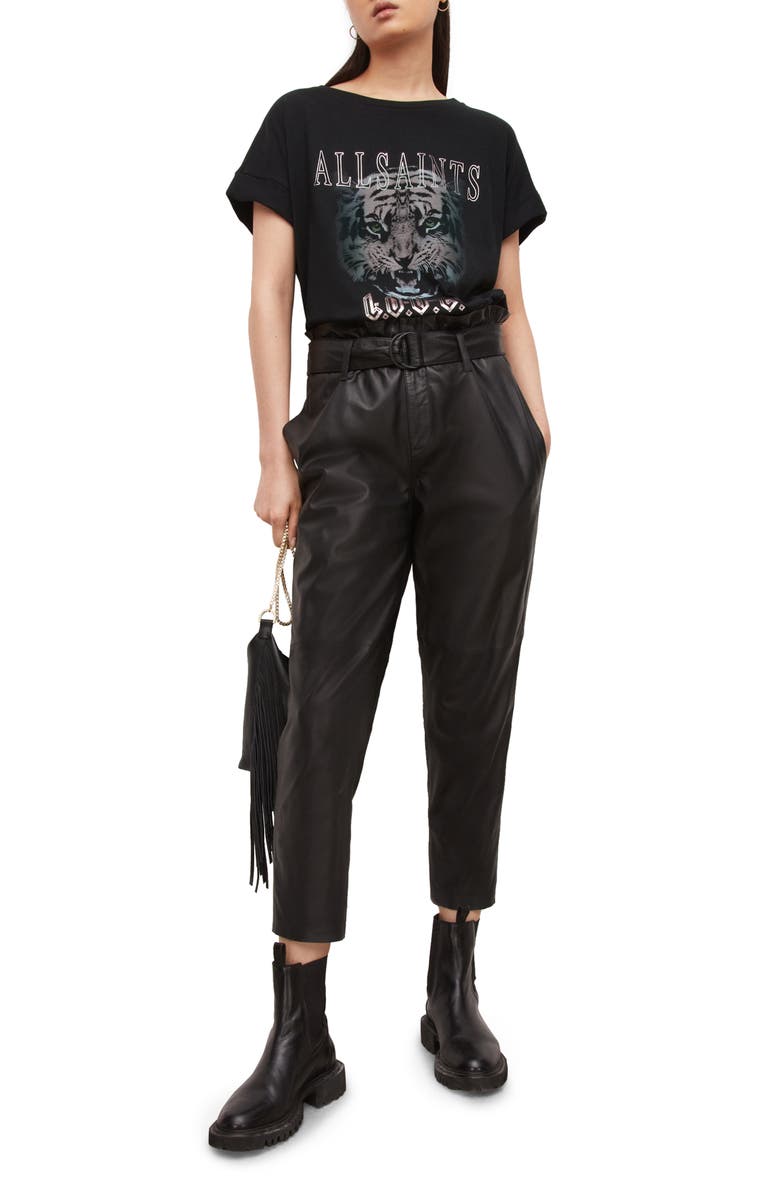 AllSaints Clavon Imogen Cotton Graphic Tee, Alternate, color,