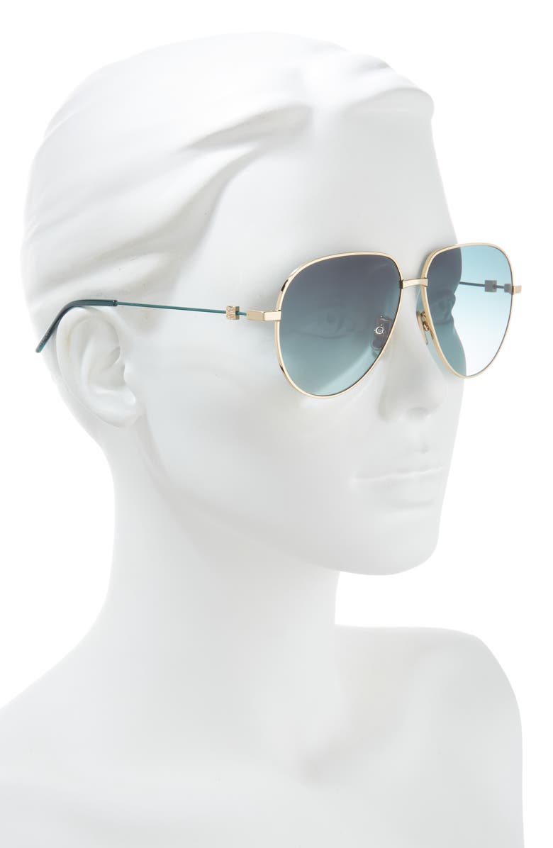 Givenchy GV Speed Gradient Pilot Sunglasses, Alternate, color,