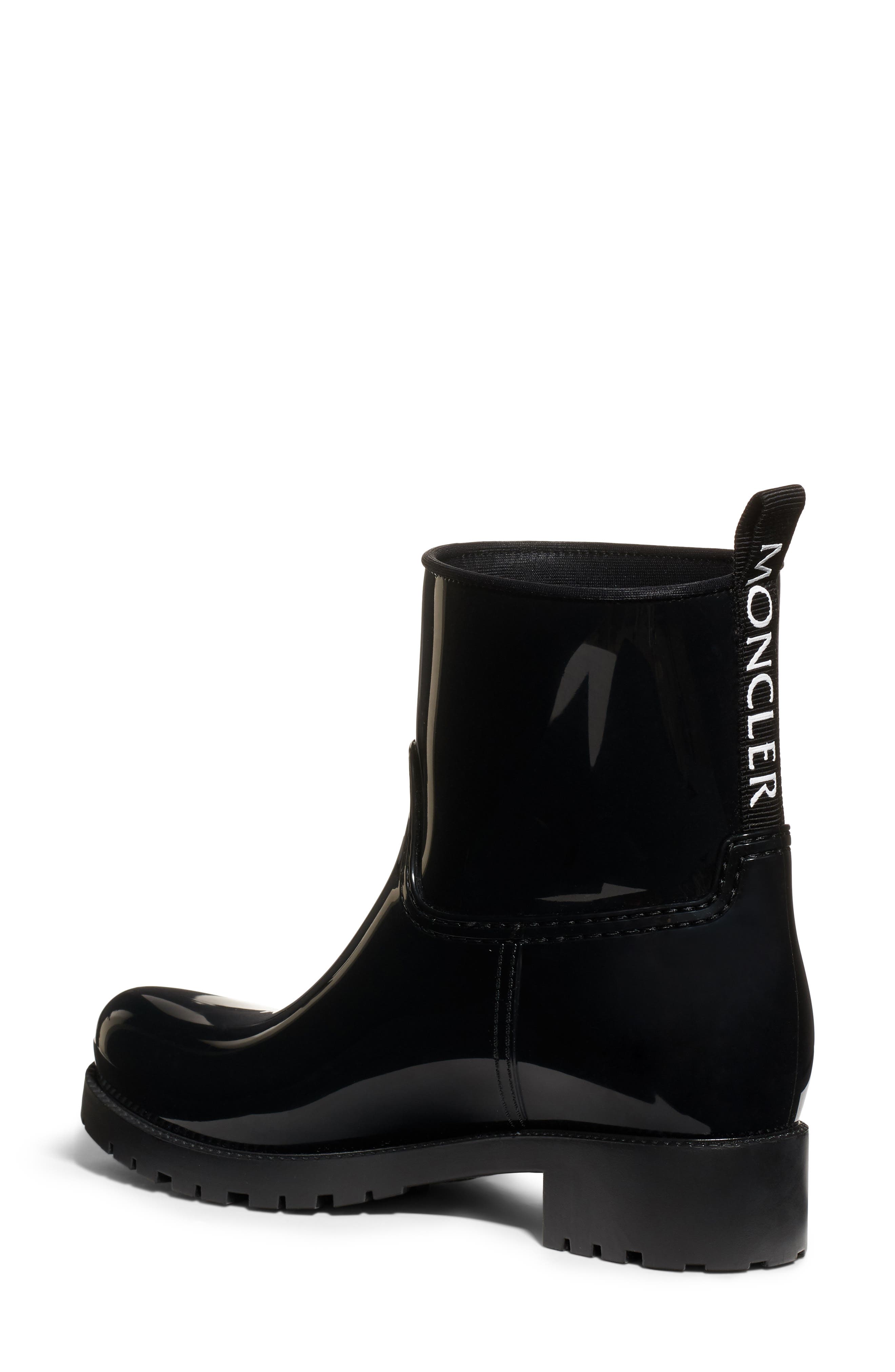 Moncler Ginette Logo Waterproof Rain Boot, Alternate, color, 