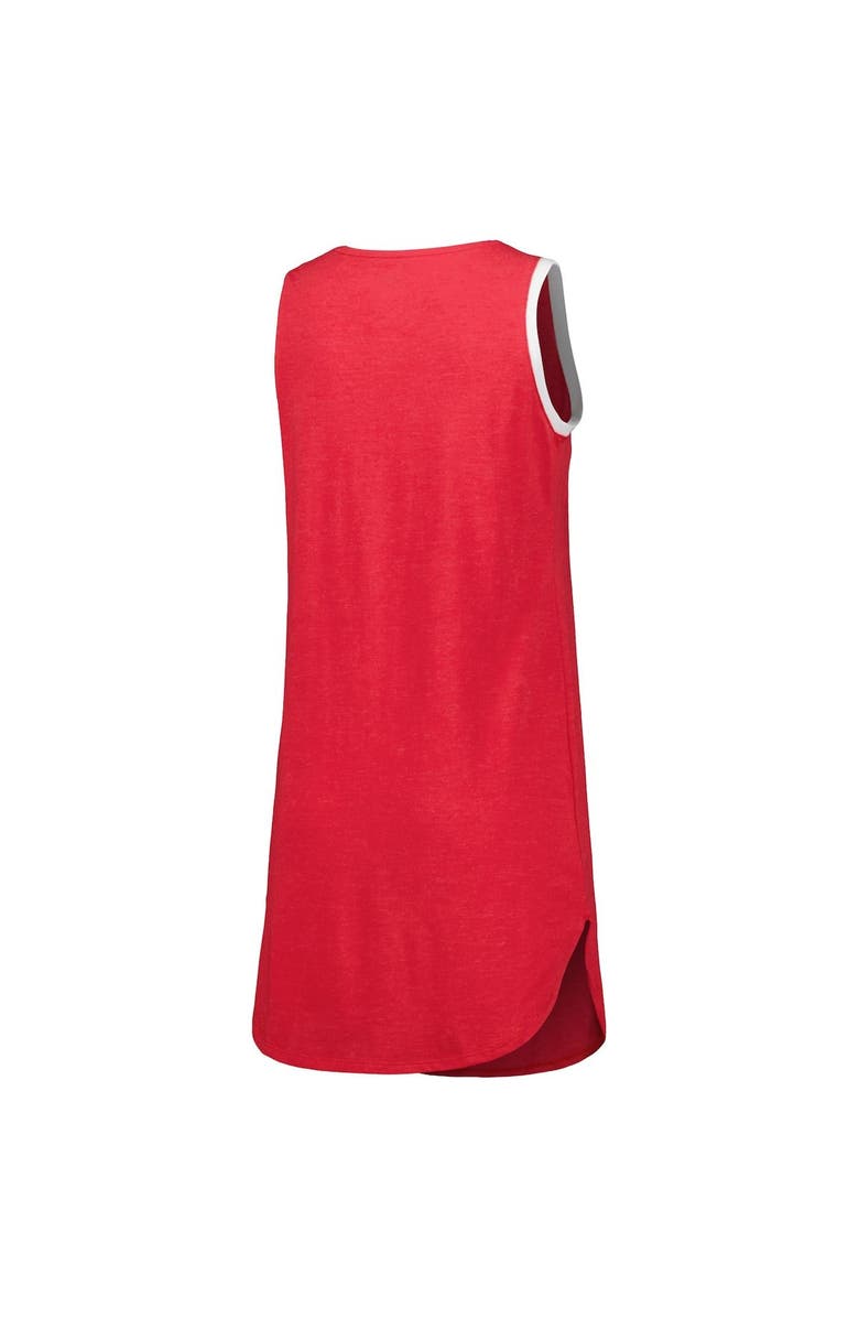 CONCEPTS SPORT Women's Concepts Sport Heather Scarlet Ohio State Buckeyes Tank Nightshirt, Alternate, color, 