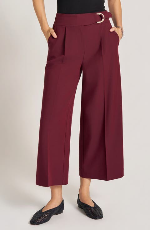Hawthorn Pleated Crop Wide Leg Pants