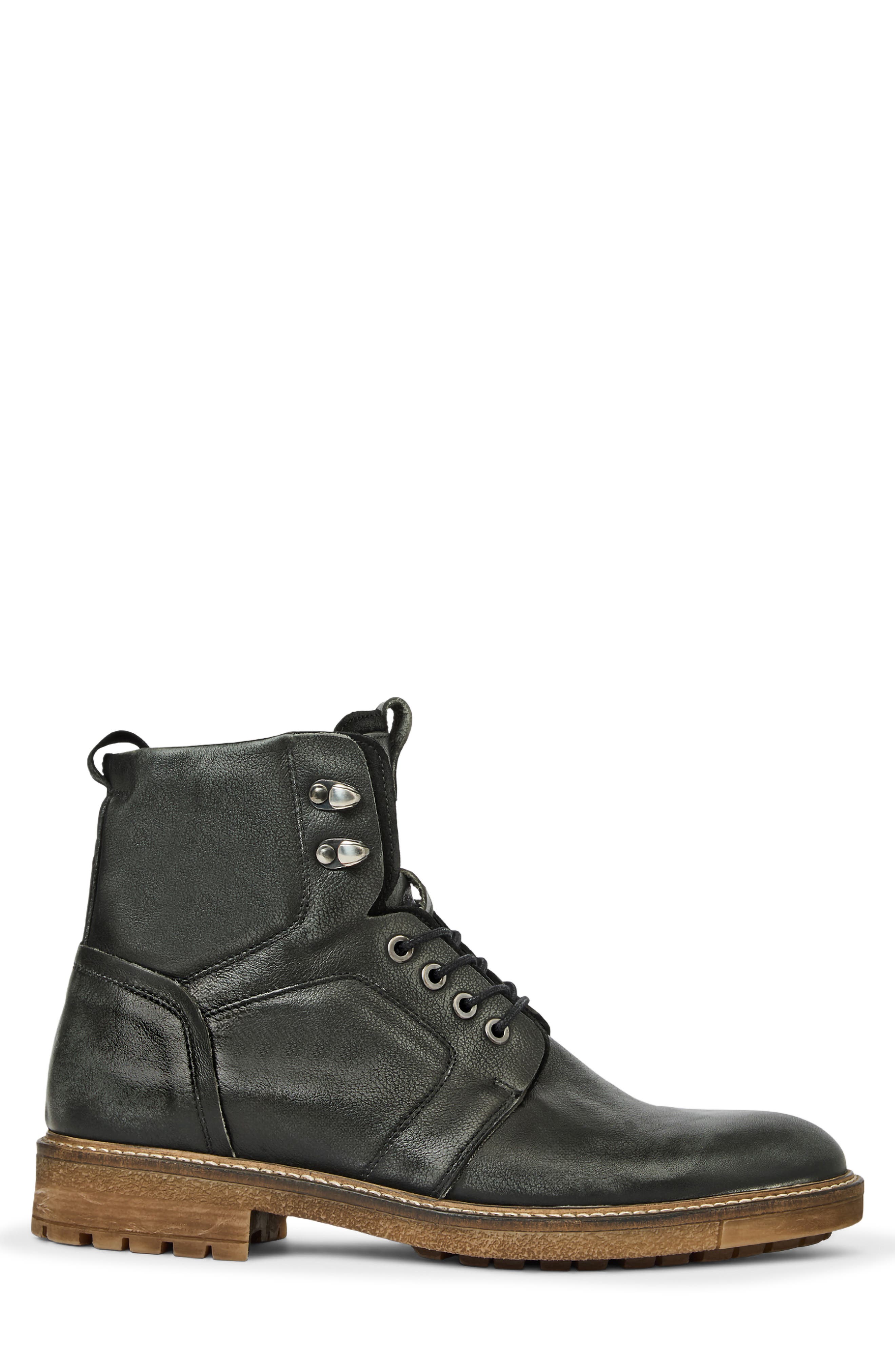 Rovello Water Repellent Boot, Alternate, color, BLACK CALF