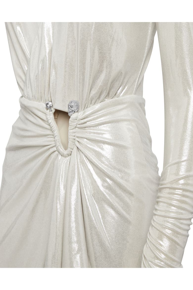 Short Dress Women, Alternate, color, Silver