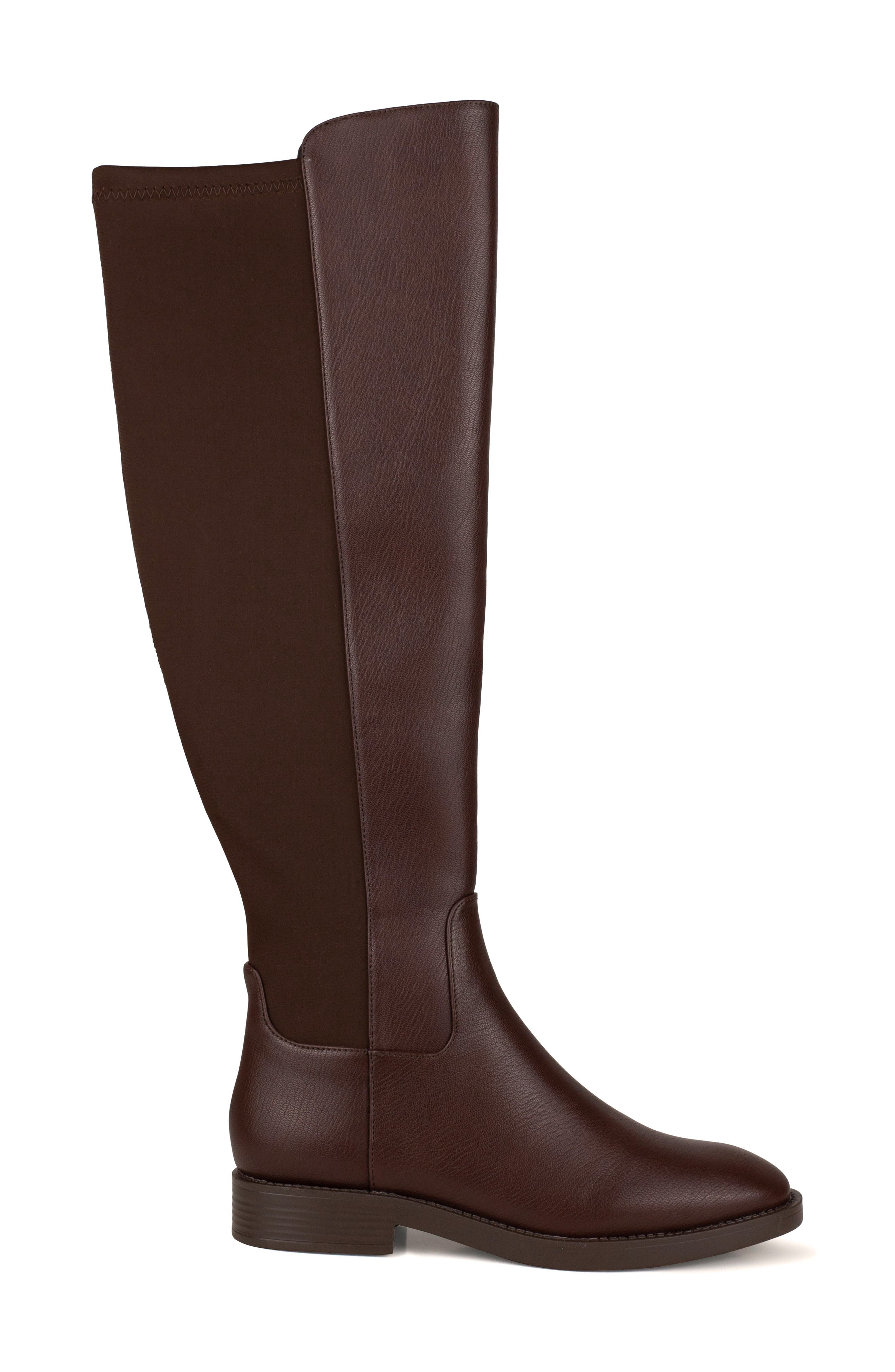 Crush Knee High Boot, Alternate, color, BROWN