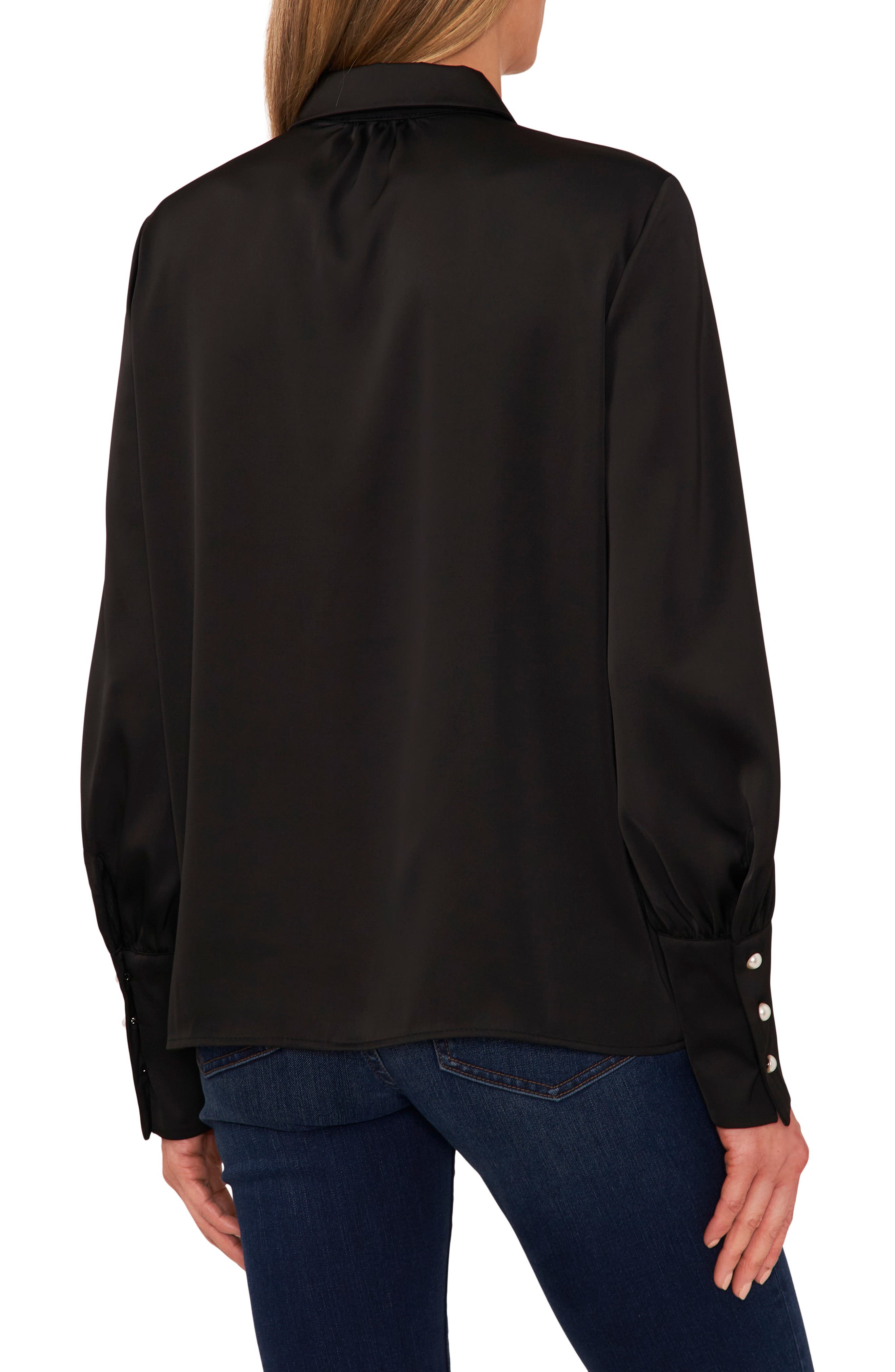 Satin Button-Up Shirt - image 2