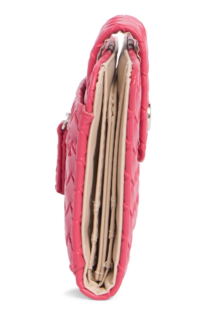 MUNDI SMALL LEATHER GOODS PIXIE, Alternate, color, Hot Pink