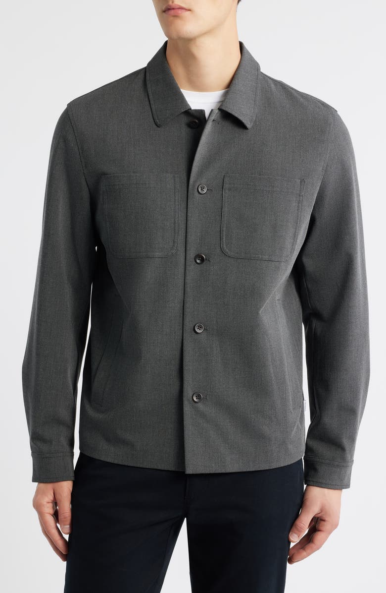 Les Deux Marseille Texture Jacket, Alternate, color, Dark Grey Melange