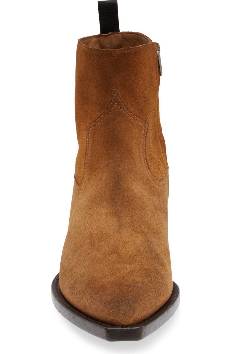 Golden Goose Debbie Pointed Toe Western Boot, Alternate, color, Cognac